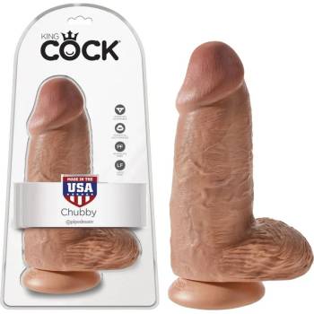 Image 1 of Пенис дилдо с внушителен диаметър, 24, 5см. - King Cock Chubby Tan (PIPE553222)