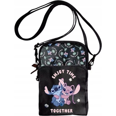 Paso Malá čierna detská taška/vrecko na telefón Disney Lilo & Stitch