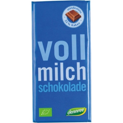 Dennree Bio Mliečna čokoláda 100 g