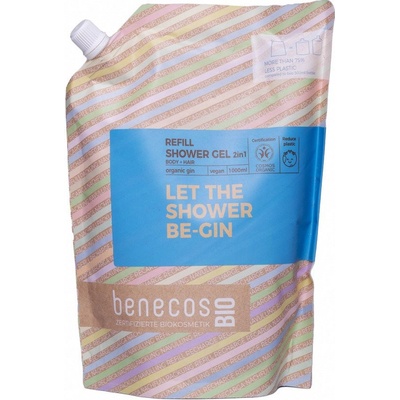 benecos Refill-Bag sprchový gel Gin 2v1 1000 ml