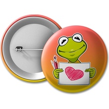 MemeMerch placka Kermit Love