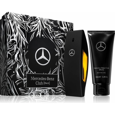 Mercedes-Benz Club Black EDT 100 ml + sprchový gel 100 ml