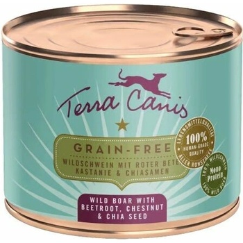 Terra Canis Grain-free Wild Boar with beetroot chestnut & chia seeds 200 g
