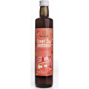 Sonnentor Černý čaj broskev sirup bio 0,5 l
