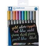 STAEDTLER Маркери Staedtler Metallic brush, 1-6 mm, 10 цвята (30211-А)