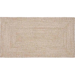 vidaXL Килим за площ Естествено и бяло 80 x 150 cm юта (42010471)
