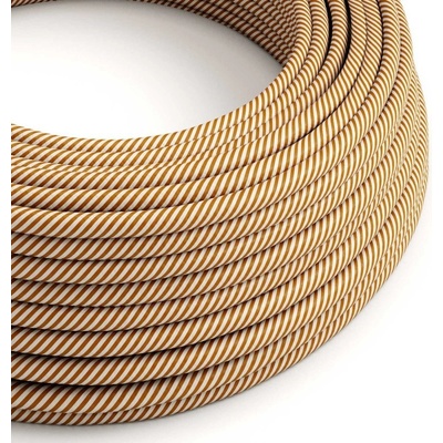 Creative Cables EMR49 2x0,75mm² bílá a whisky 1 m