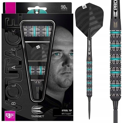 Target - darts Steel Rob Cross Voltage - Black Edition - Swiss Point - 22g