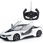 Rastar Детска играчка Rastar - Кола BMW i8, с отварящи се врати, Radio/C, 1: 14, бяла (71010) - ozone