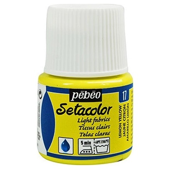 Farby na textil Pebeo Setacolor Light Fabrics 45 ml 17 Lemon Yellow