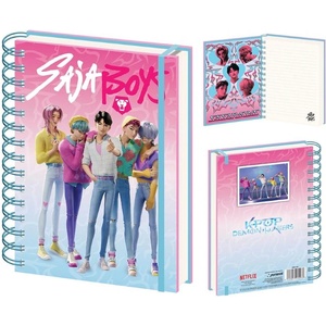 K-pop demon hunters Тетрадка A5 със спирала K-Pop Demon Hunters Saja Boys - FSC хартия (SR2511455)