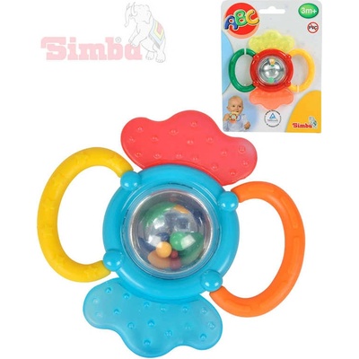 SIMBA Chrastítko a 2 v 1 na kartě 12 cm Baby – Zboží Mobilmania