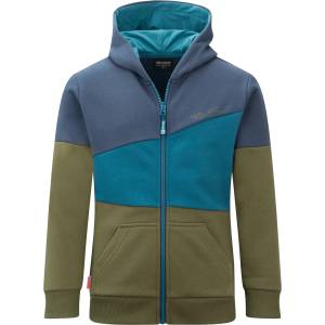 TROLLKIDS Детско яке за тренировка Trollkids Kid's Alesund Sweater Hoodie - Mystic Blue / Dark Marine / Pine Green - размер 92 (EU) (704-2482-1511)