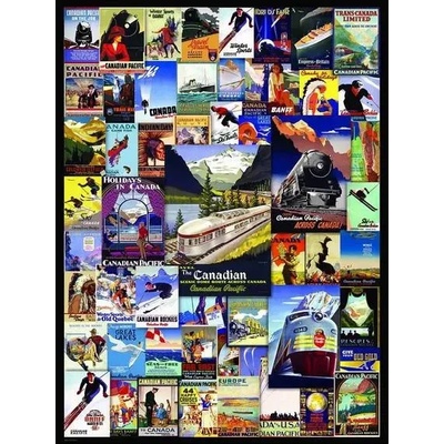 - Puzzle Canadian Pacific Rail - Vintage Poster - 1 000 piese