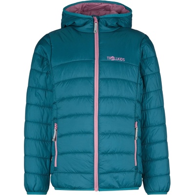 TROLLKIDS Детско синтетично яке Trollkids Girl's Eikefjord Jacket Synthetic jacket - Teal / Mauve - размер 128 (EU) (703-3288-0316)