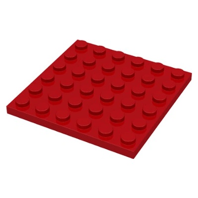3958 Red Plate 6 x 6