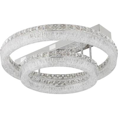 GLOBO 67387-60D - LED димируемо таванно осветително тяло LAUREL LED/60W/230V прозрачно+ДУ (GL9068)