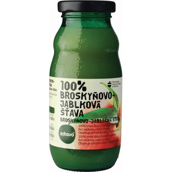 Zdravo 100% Broskyňa a jablko 10 x 200 ml