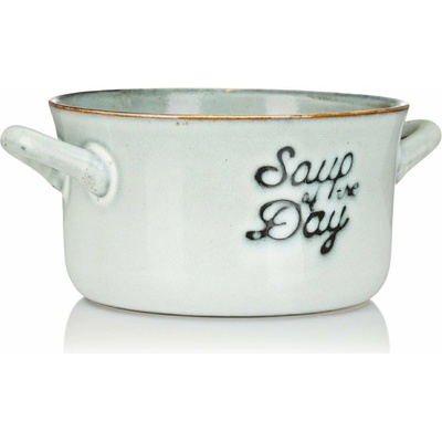 Siaki Collection Kameninová miska na polievku Soup svetlosivá 500 ml