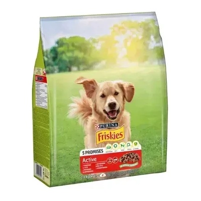 Purina Friskies Active с говеждо - Суха храна за активни кучета в зряла възраст 10кг