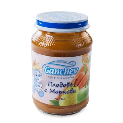 Ганчев пюре Плодове с моркови
