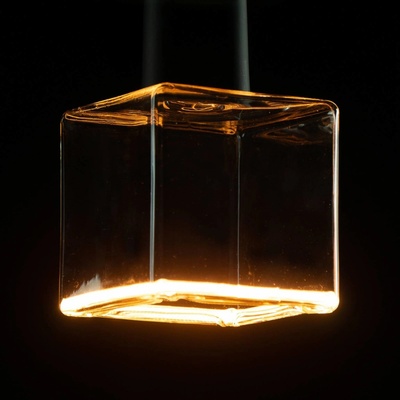 Segula LED floating cube 86 E27 4,5W biela číra 55001