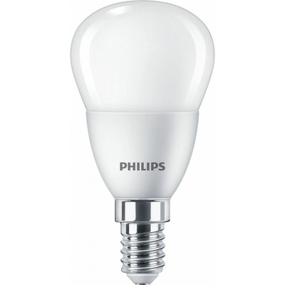 Philips LED žárovka E14CP P45 FR 5W 40W studená bílá 6500K