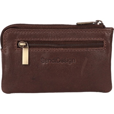 Klíčenka Kožená SendiDesign Marco hnědá – Zboží Dáma