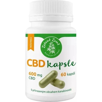 Zelená Země CBD kapsule 600 mg 60 ks