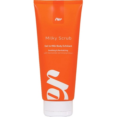 Fler Milky Scrub tělový exfoliační peeling s gelovo mléčnou texturou 200 ml