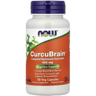Now Foods Kurkumín 400 mg CurcuBrain 50 Veg Kapsula