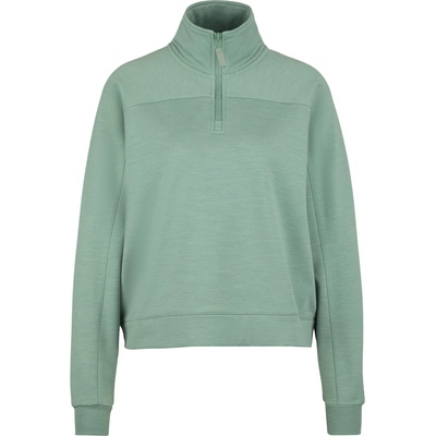 Stoic Дамски вълнен пуловер Stoic Women's MerinoFleece335 MMXX. Lulea Half zip Merino jumper - Iceberg Green (105-5558-0414)