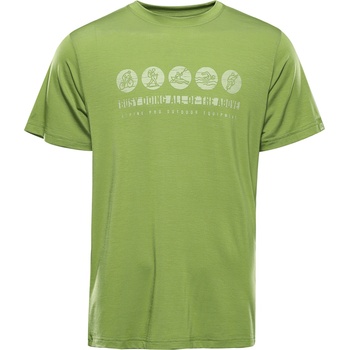 ALPINE PRO Мъжка функционална тениска с антибактериална обработка ALPINE PRO LYOR перидот ALPINE PRO | Zelen | МЪЖЕ | L