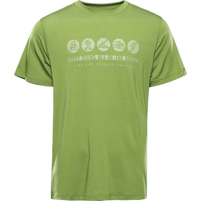 ALPINE PRO Мъжка функционална тениска с антибактериална обработка ALPINE PRO LYOR перидот ALPINE PRO | Zelen | МЪЖЕ | L