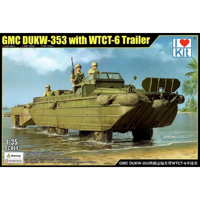 I LOVE KIT Merit International GMC DUKW353 With WTCT6 Trailer 1:35