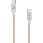 SBOX Кабел sbox typec-1-p, от usb c(м) към usb c(м), 60w, 1м, розов (typec-1-p)