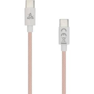 SBOX Кабел sbox typec-1-p, от usb c(м) към usb c(м), 60w, 1м, розов (typec-1-p)