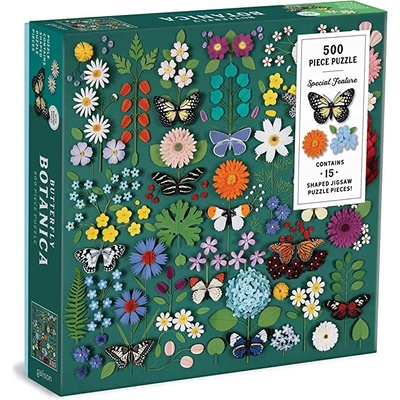 Galison Пъзел Galison от 500 части - Цветя и пеперуди