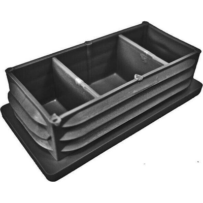 Zátka obdelníková 60 x 20 mm černá