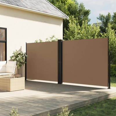 vidaXL Zatahovací boční markýza 160 x 600 cm taupe