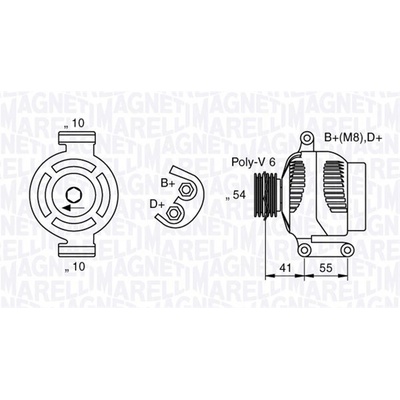 Alternátor MAGNETI MARELLI 063377028010