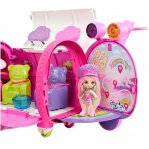 Mattel Pink rainbow plane Barbie Extra Fly Minis pilot doll ZA5092