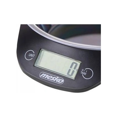 Mesko Kitchen scale with a bowl MS 3164 Maximum weight (capacity) 5 kg, Graduation 1 g, Display type LCD, Black