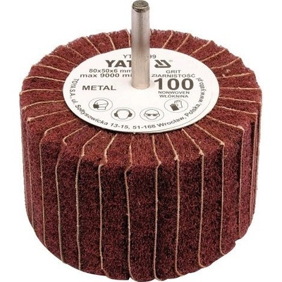 Yato Kotouč lamelový radiální 80x50 P-100 s hřídelí 6 mm