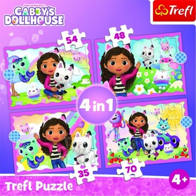 TREFL Gábinin kouzelný domek 4v1 35,48,54,70 dílků