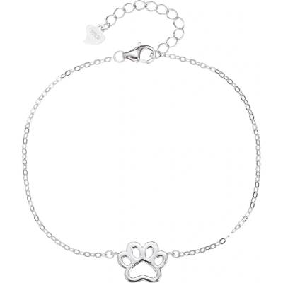 Bealio 14599 stříbrný náramek PSÍ TLAPKA 17+3 cm 03-14599-5265