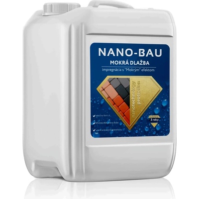 NANO BAU Nano-BAU MOKRÁ Dlažba - Nano impregnácia s "mokrým" efektom na zámkovú dlažbu Objem: 5L
