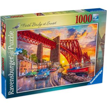 Ravensburger Пъзел Ravensburger от 1000 части - Залез зад моста (16766)