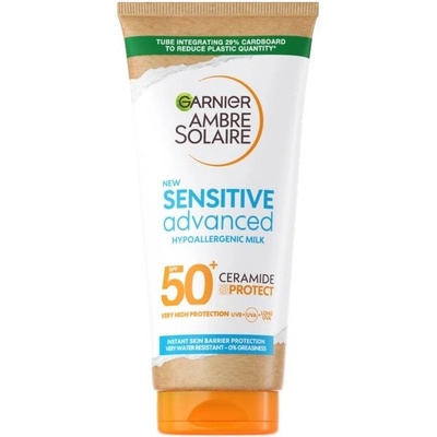 Garnier Ambre Solaire Слънцезащитно мляко Sensitive Advanced, SPF50, 175 ml