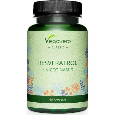 Vegavero Resveratrol + Nicotinamid, 60 капсули, Vegavero